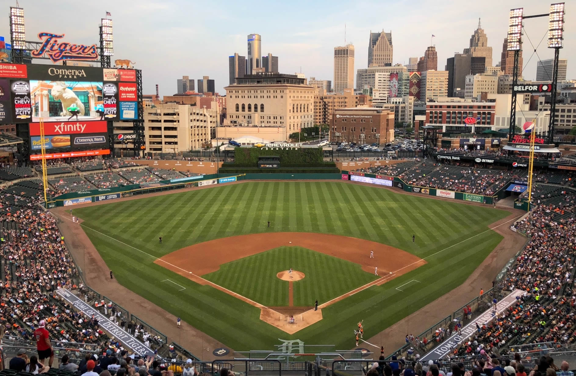 section 327 seat view  for baseball - comerica park