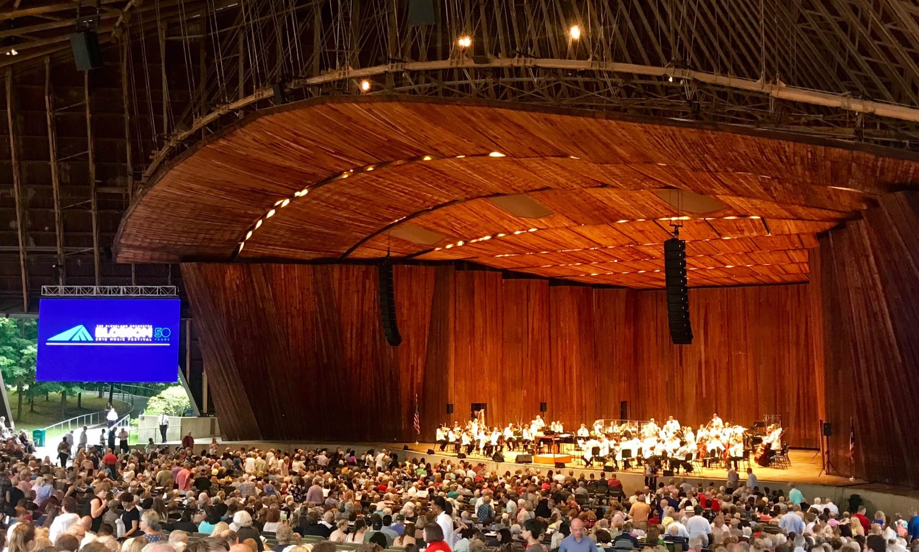 section 33 seat view  - blossom music center