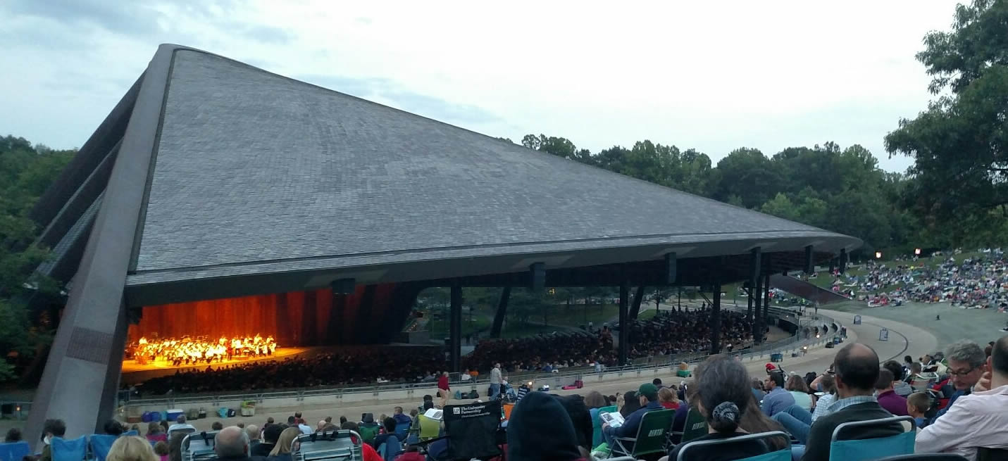 lawn seat view  - blossom music center