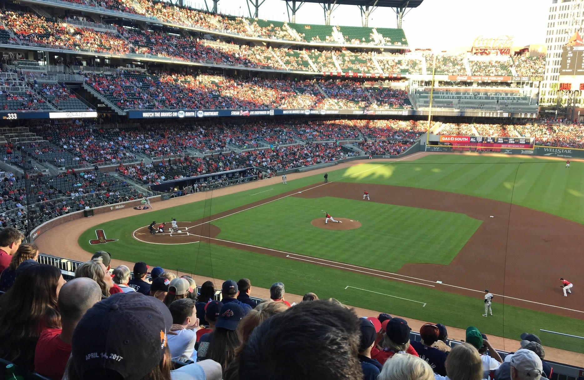 section 218, row 9 seat view  for baseball - truist park