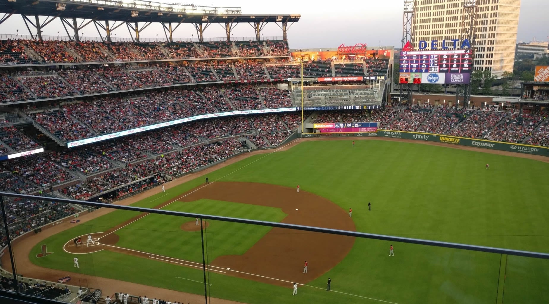 section 417, row 1 seat view  for baseball - truist park