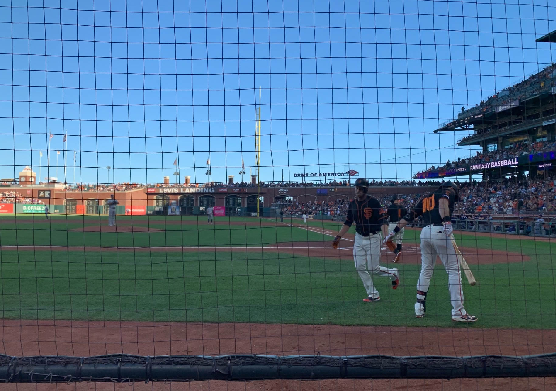 section 121, row aaa seat view  for baseball - oracle park