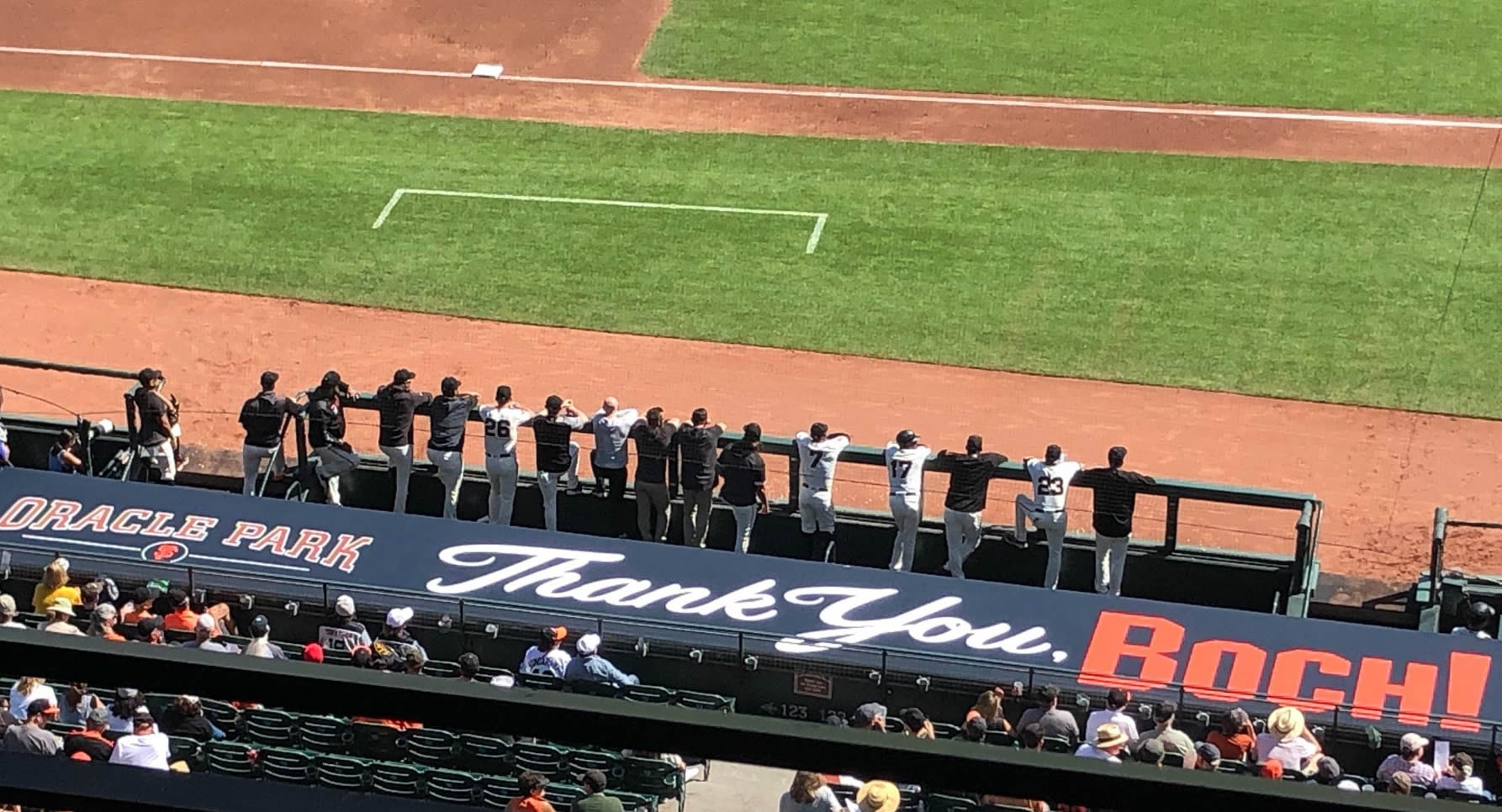 giants dugout at oracle