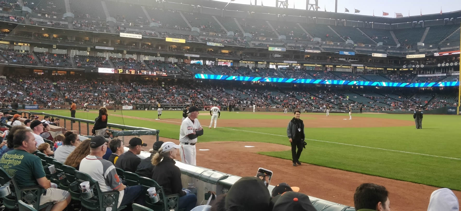 section 104, row 4 seat view  for baseball - oracle park