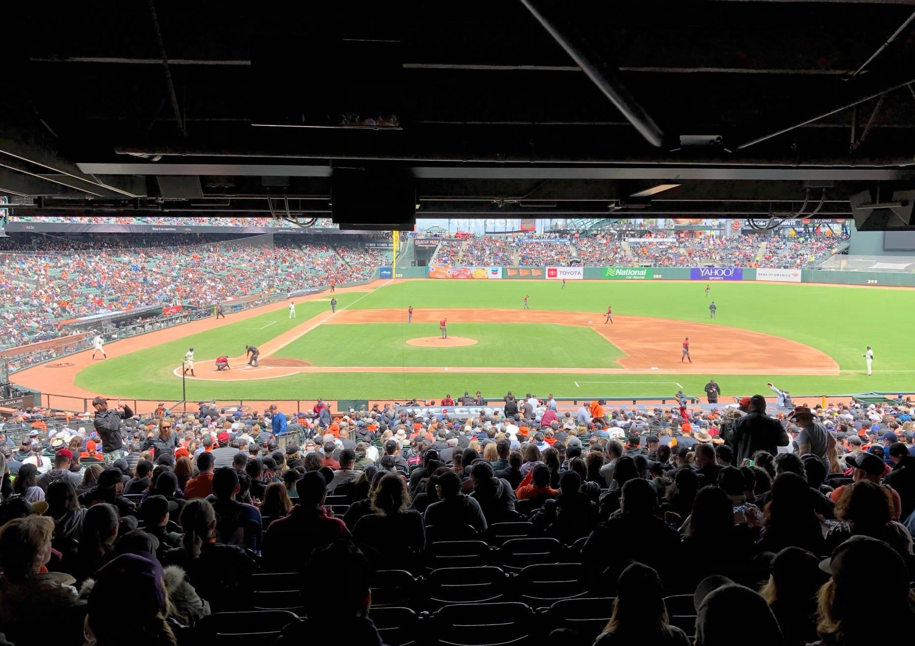section 109, row 40 seat view  for baseball - oracle park