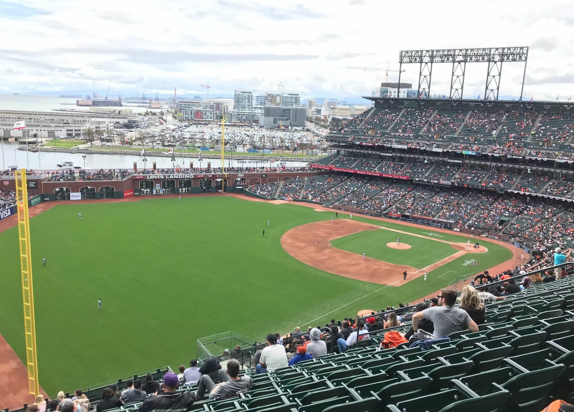 section 332, row 16 seat view  for baseball - oracle park