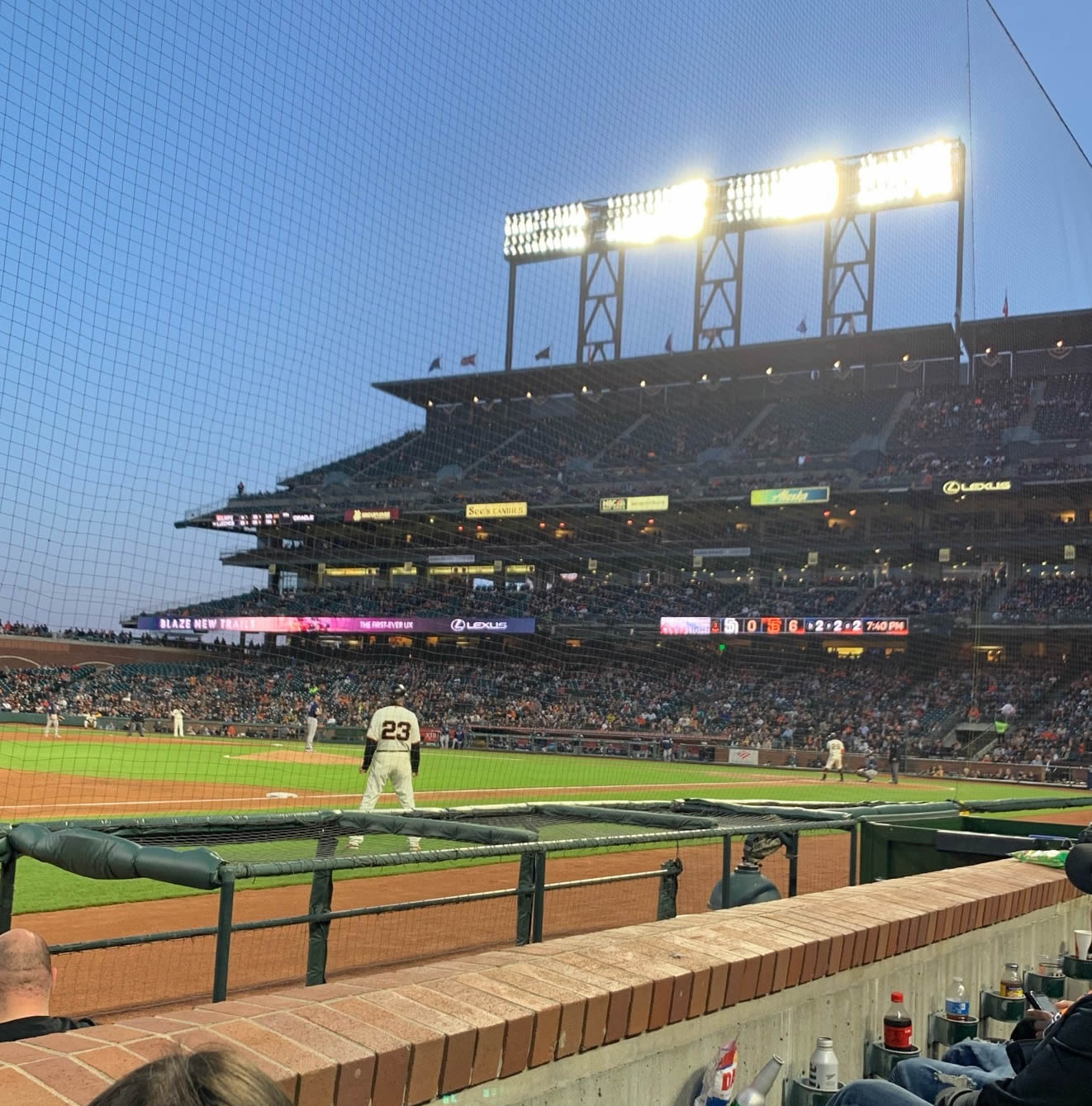 section 126, row a seat view  for baseball - oracle park
