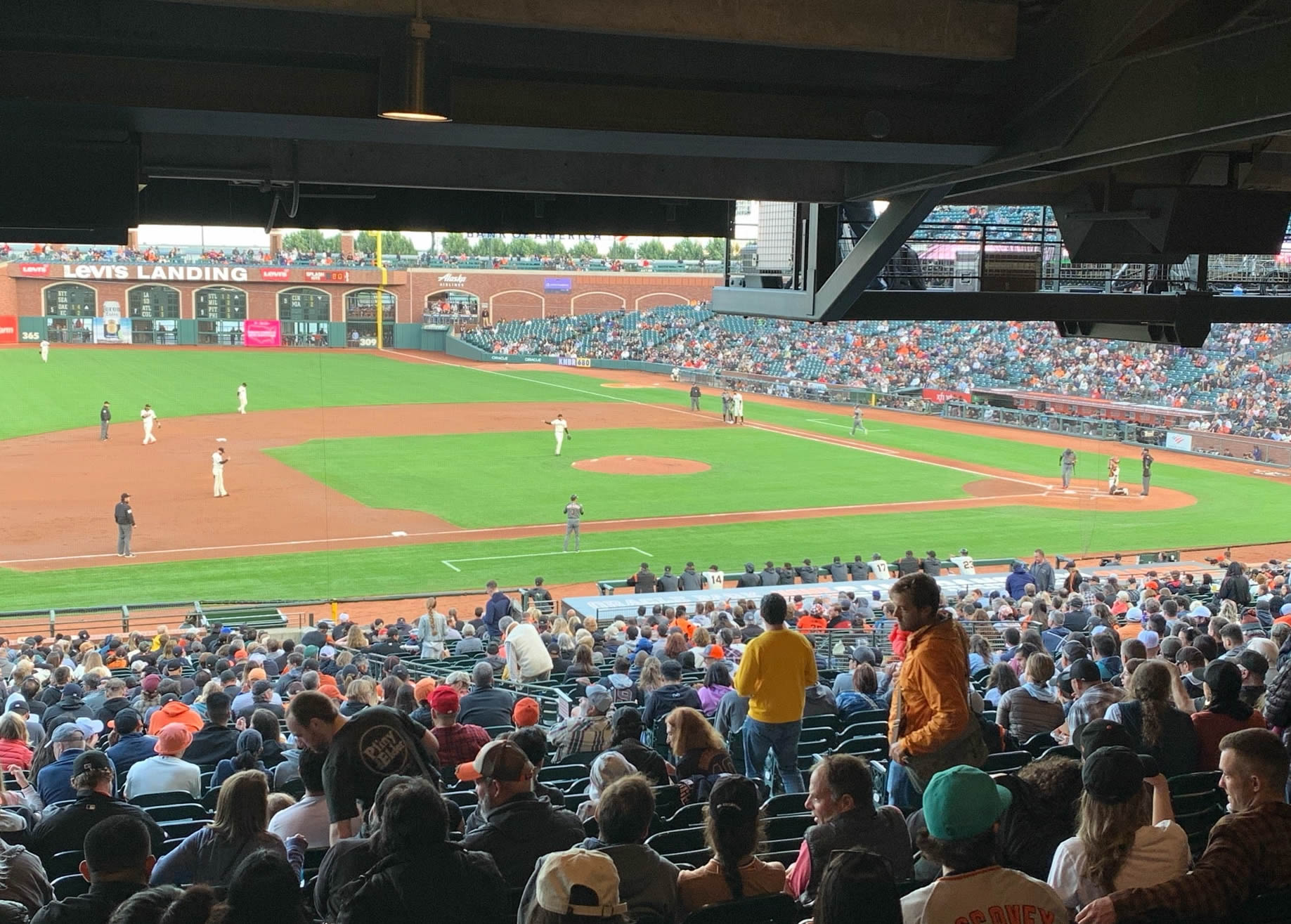 section 125, row 37 seat view  for baseball - oracle park