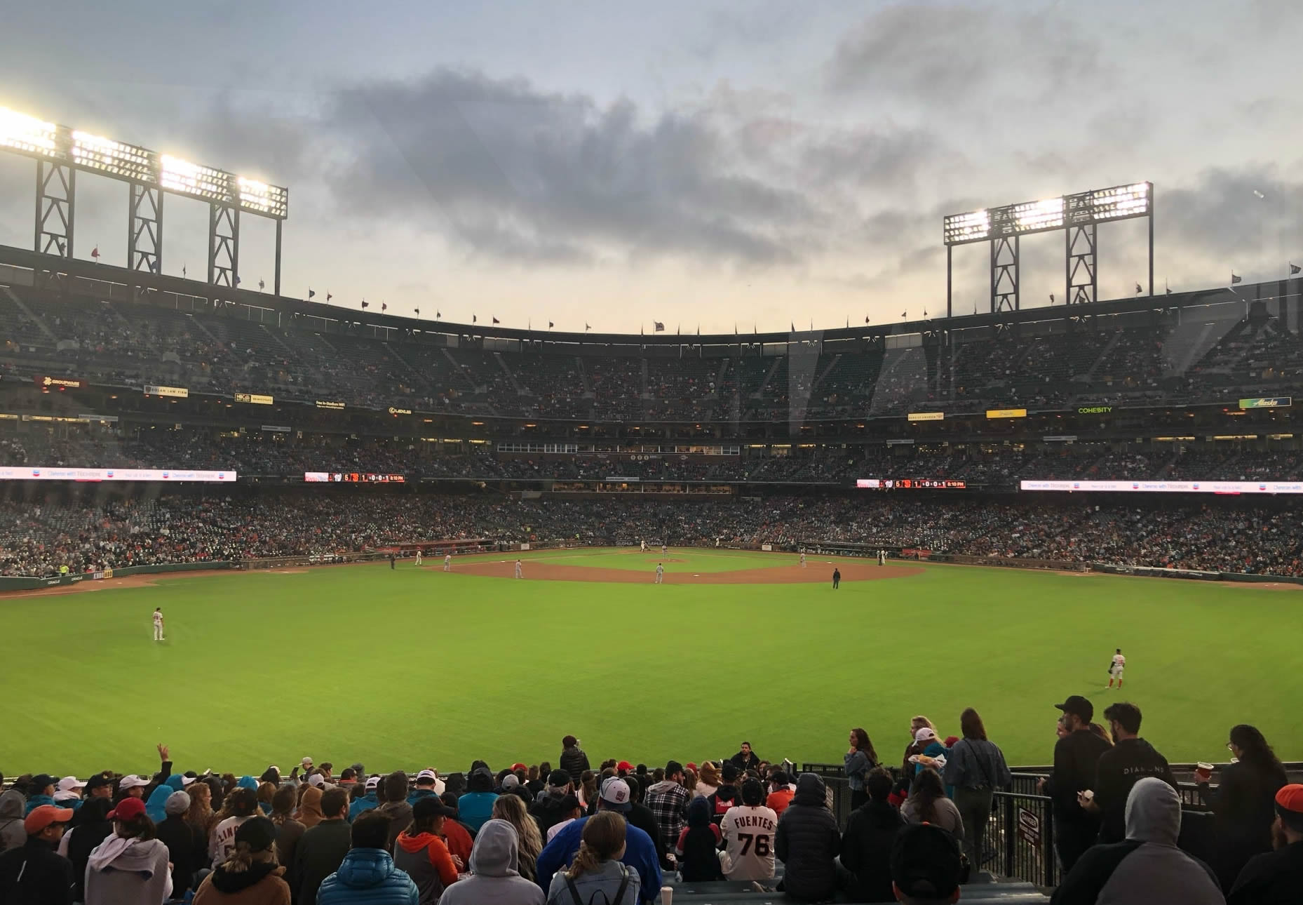 section 143, row 26 seat view  for baseball - oracle park