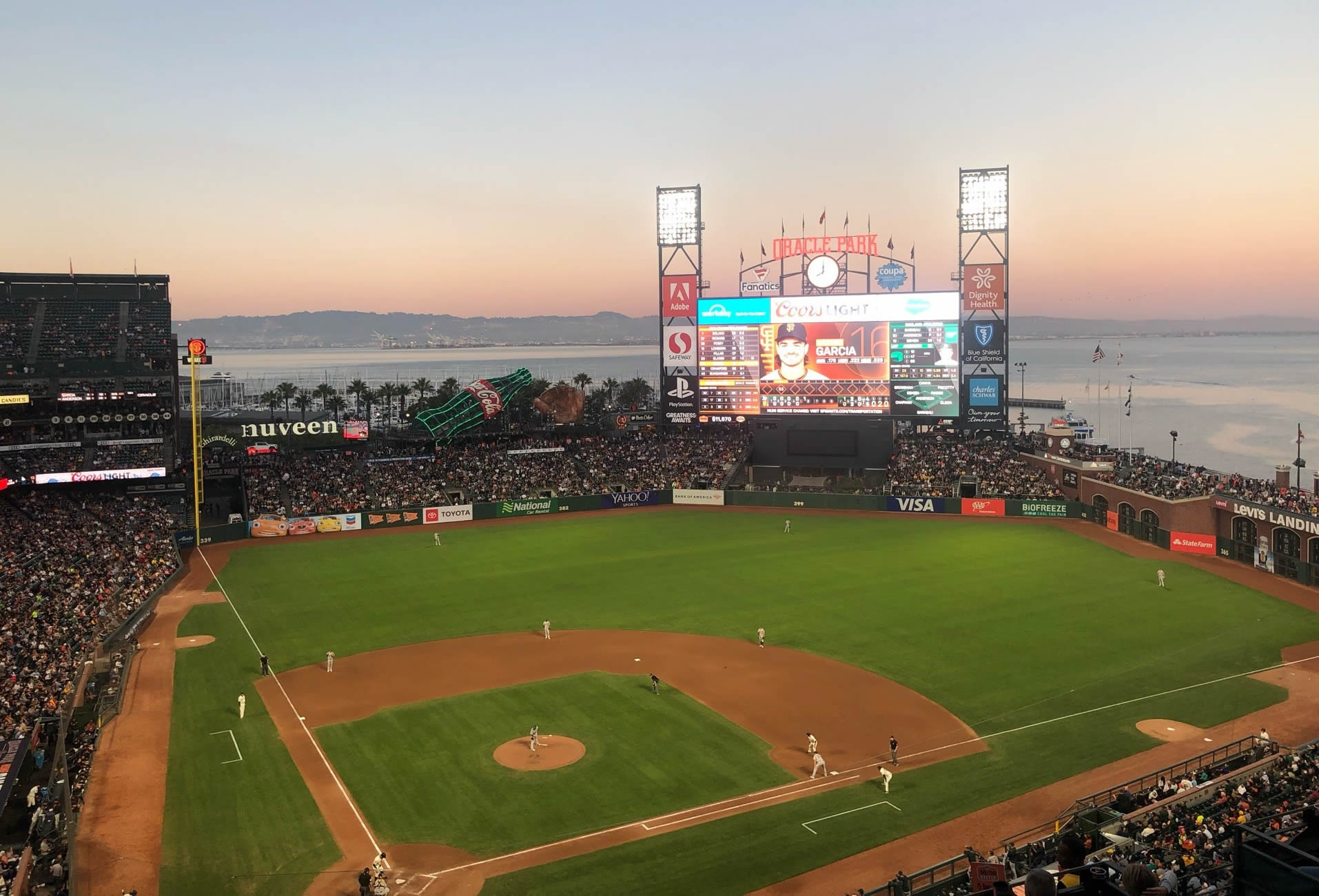 section 311, row 15 seat view  for baseball - oracle park