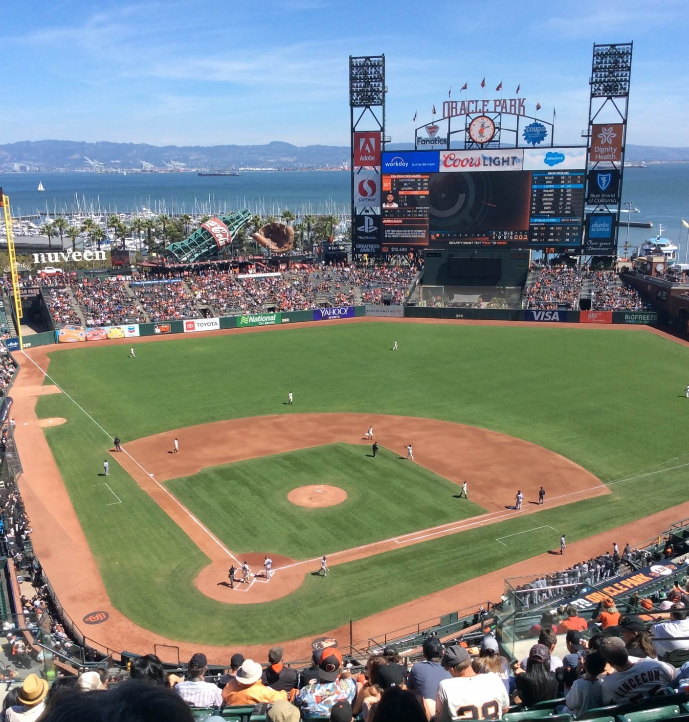section 312, row 10 seat view  for baseball - oracle park