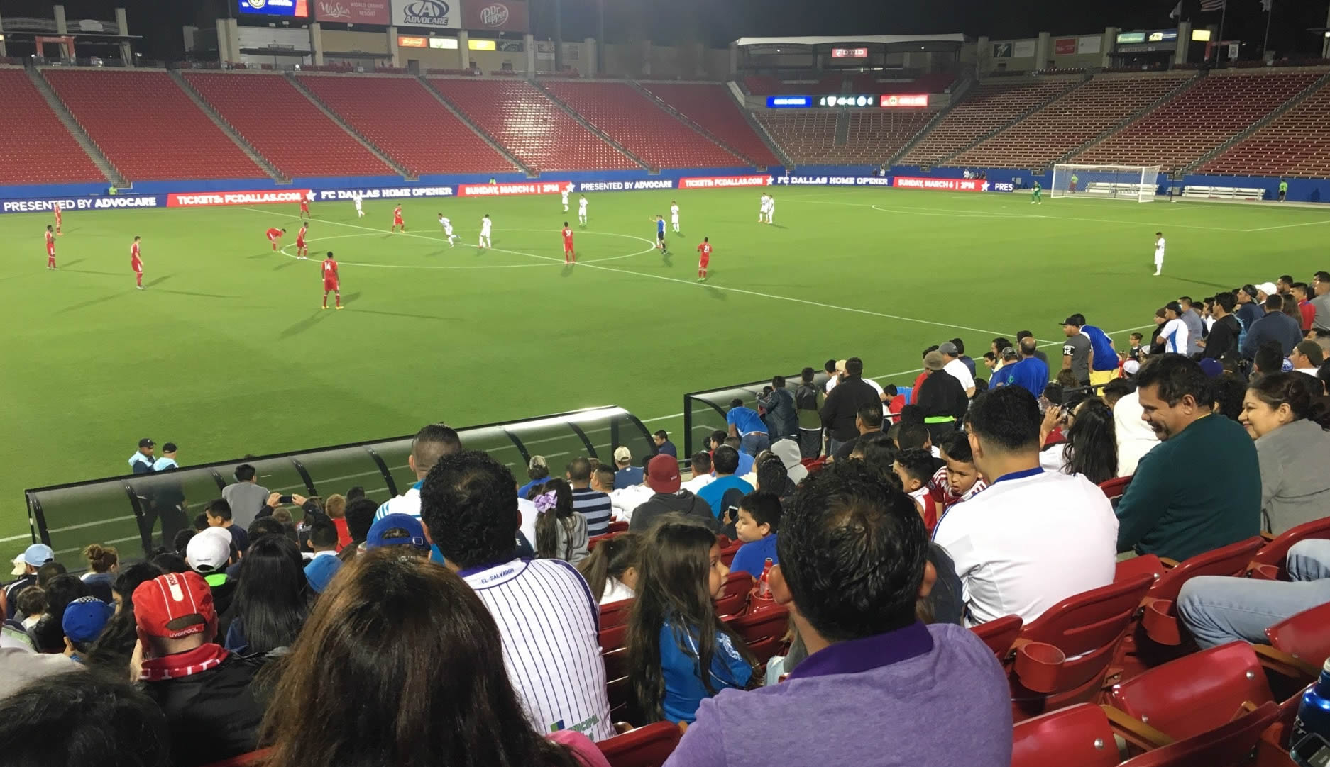 section 104, row 13 seat view  for soccer - toyota stadium