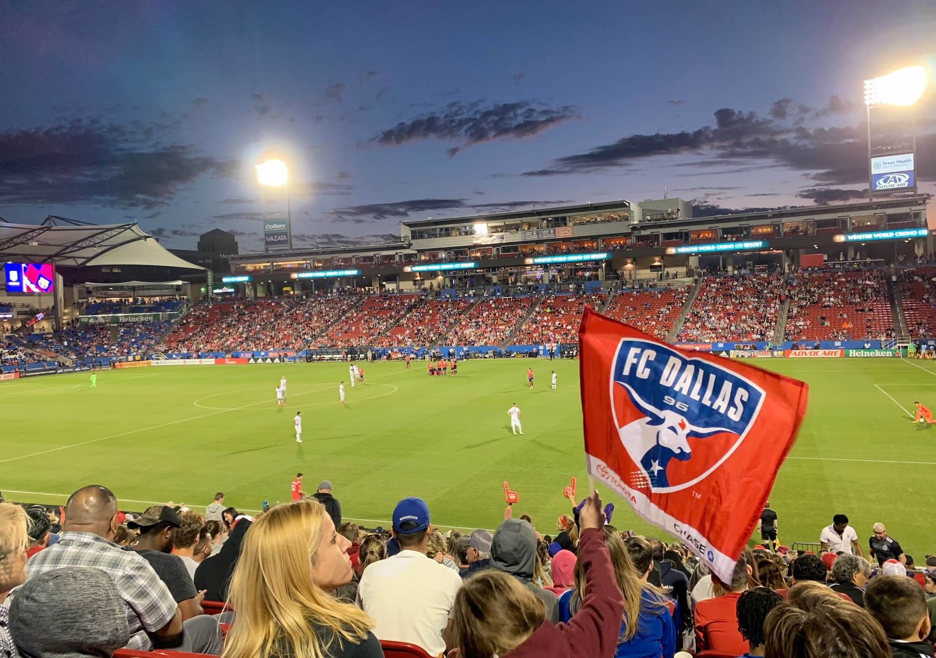 section 130, row 20 seat view  for soccer - toyota stadium