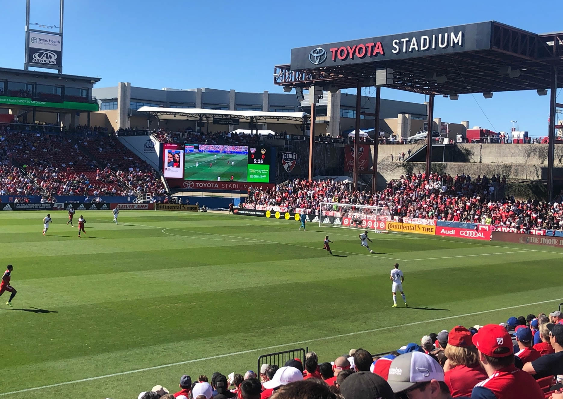 section 128, row 14 seat view  for soccer - toyota stadium