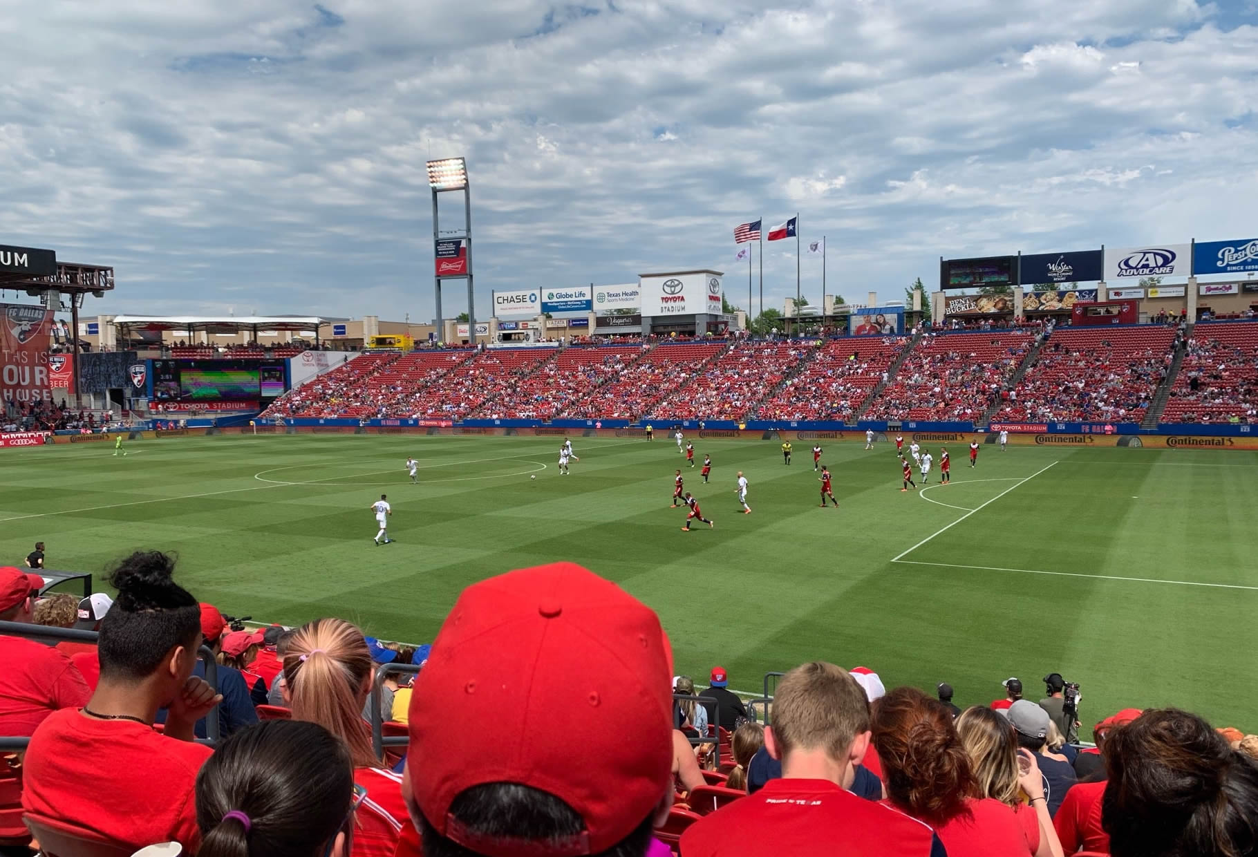 section 108, row 13 seat view  for soccer - toyota stadium