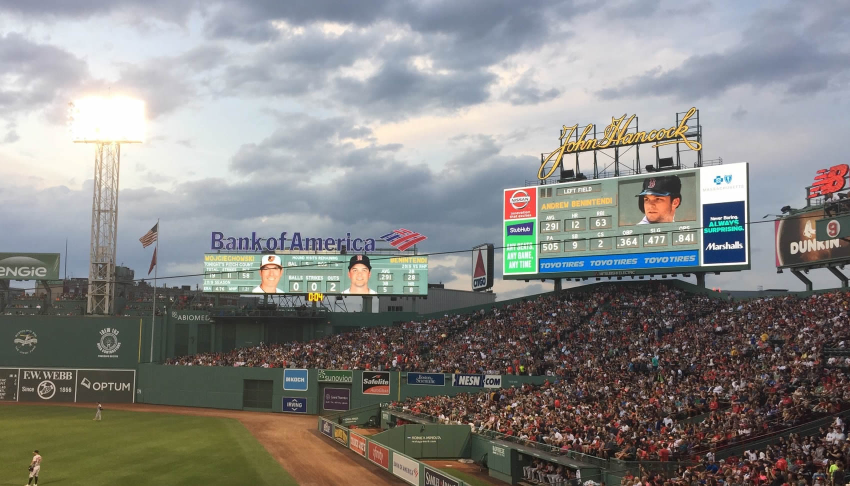 fenway park scoreboard