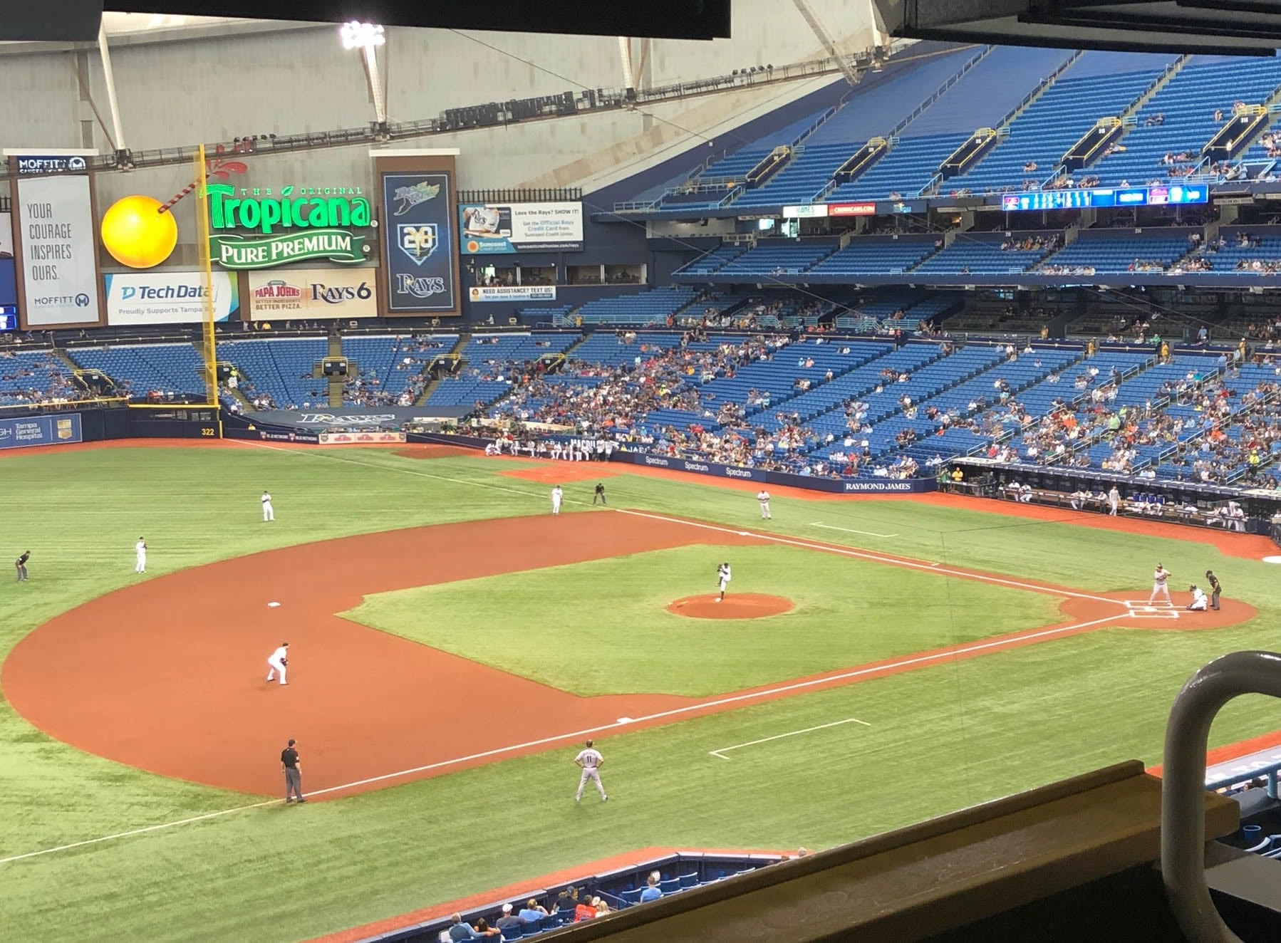 tropicana field suites view