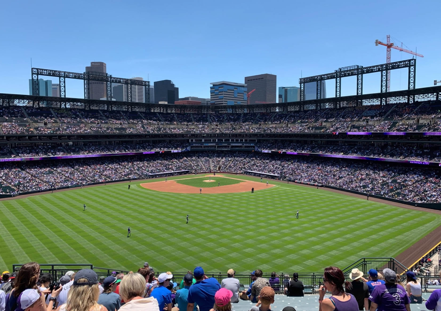 section 402 seat view  - coors field