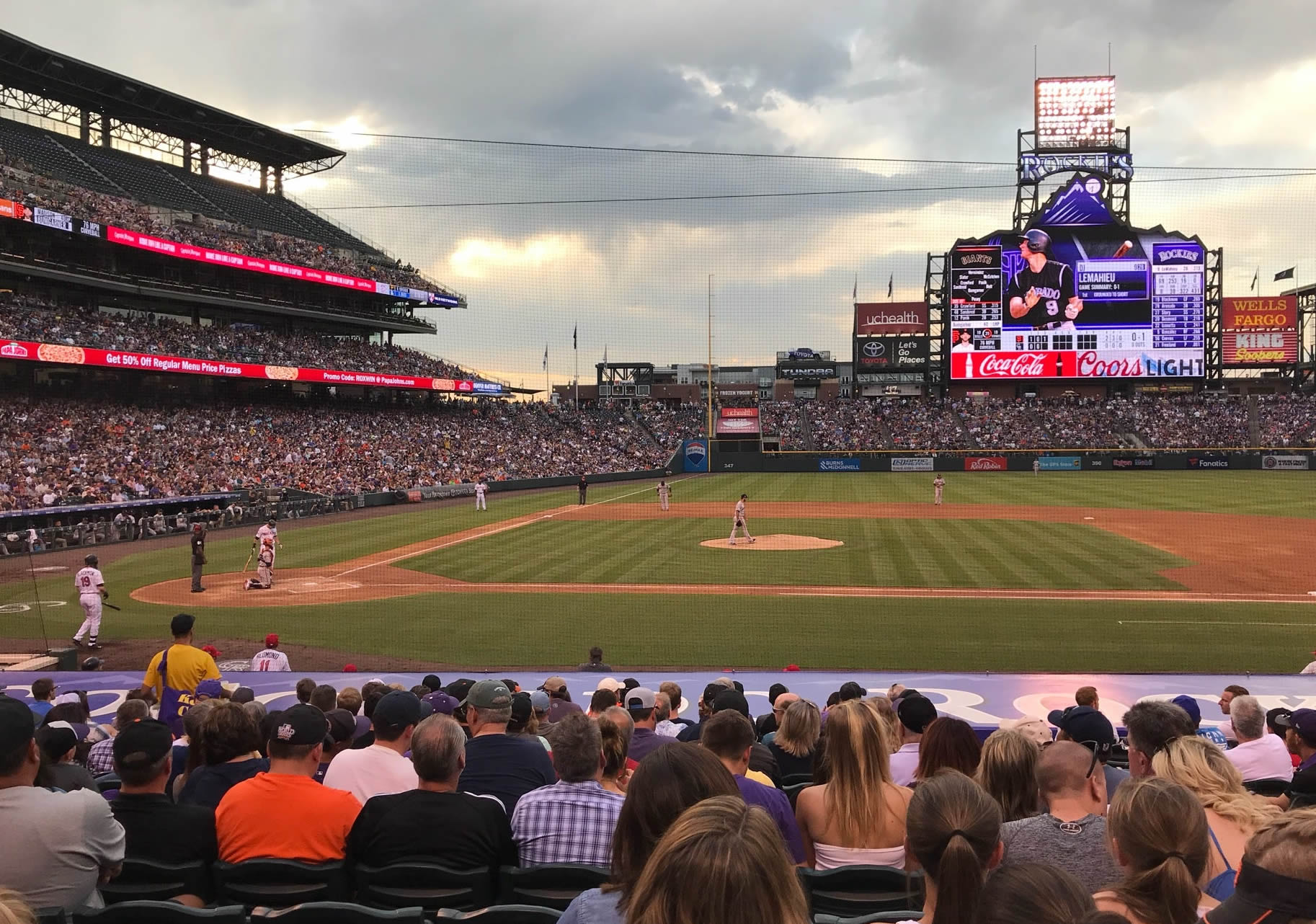 section 123, row 15 seat view  - coors field