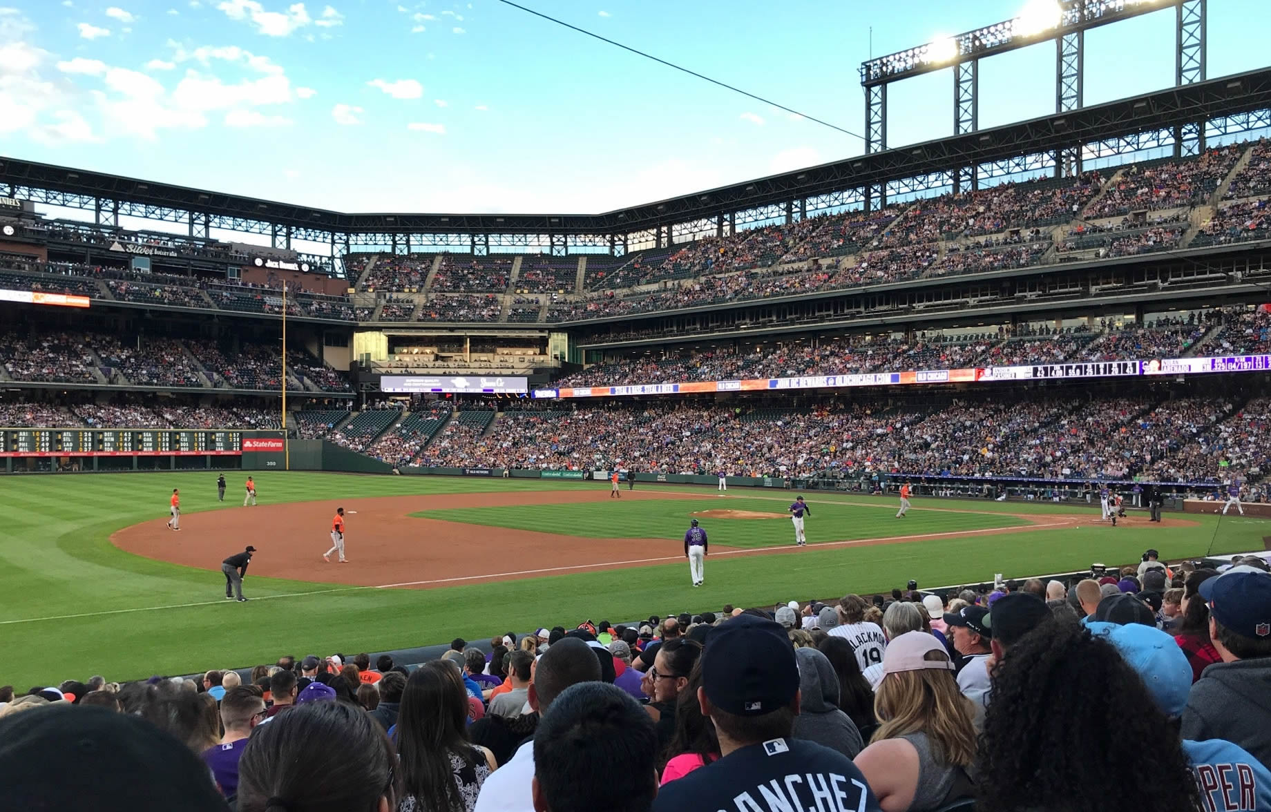 section 142, row 23 seat view  - coors field