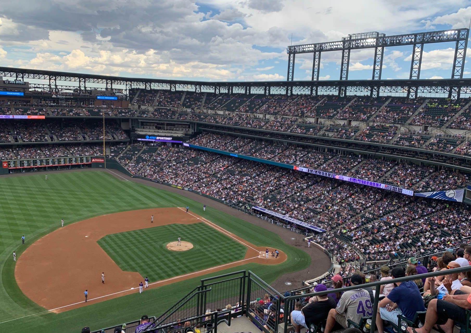 section 342, row 16 seat view  - coors field