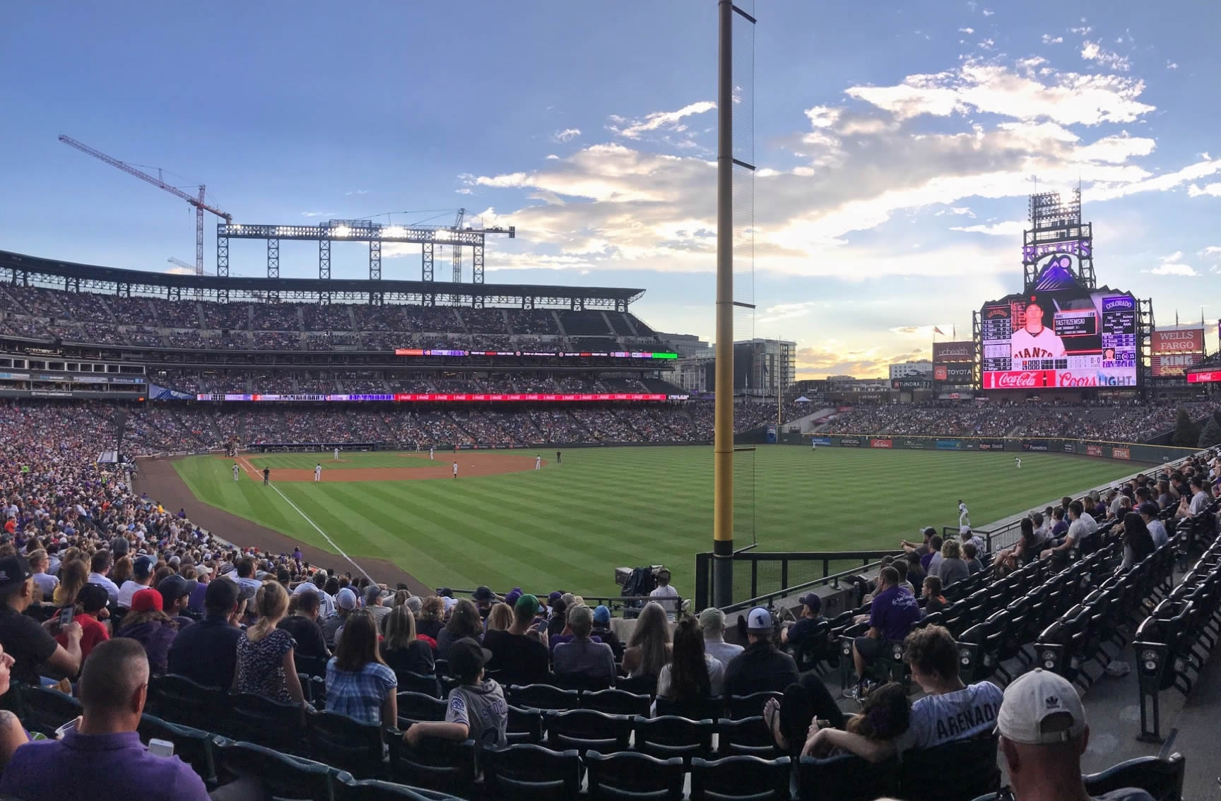 section 110, row 32 seat view  - coors field
