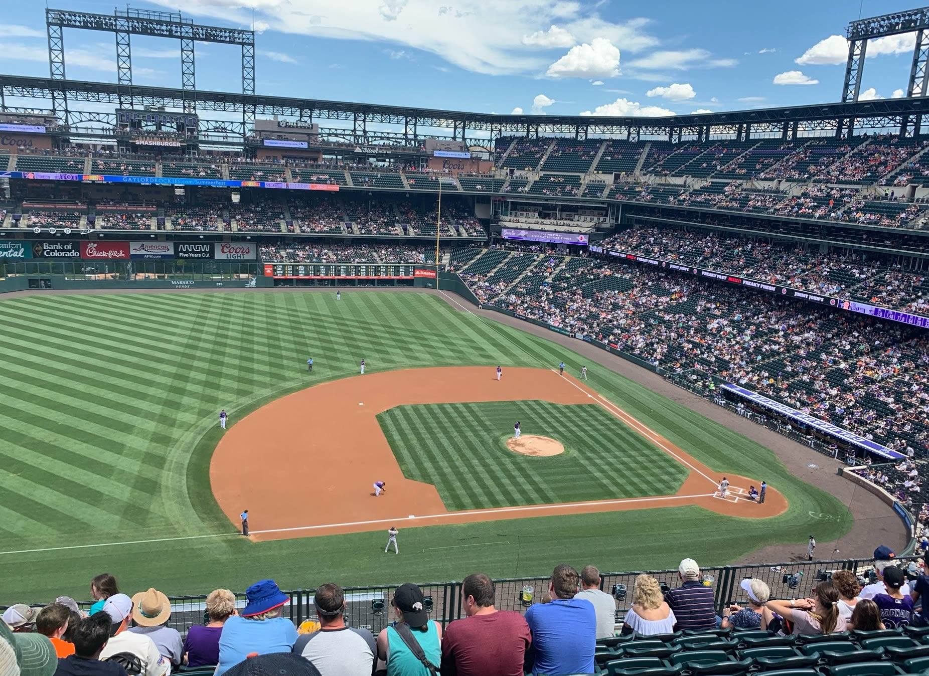 section 342, row 5 seat view  - coors field