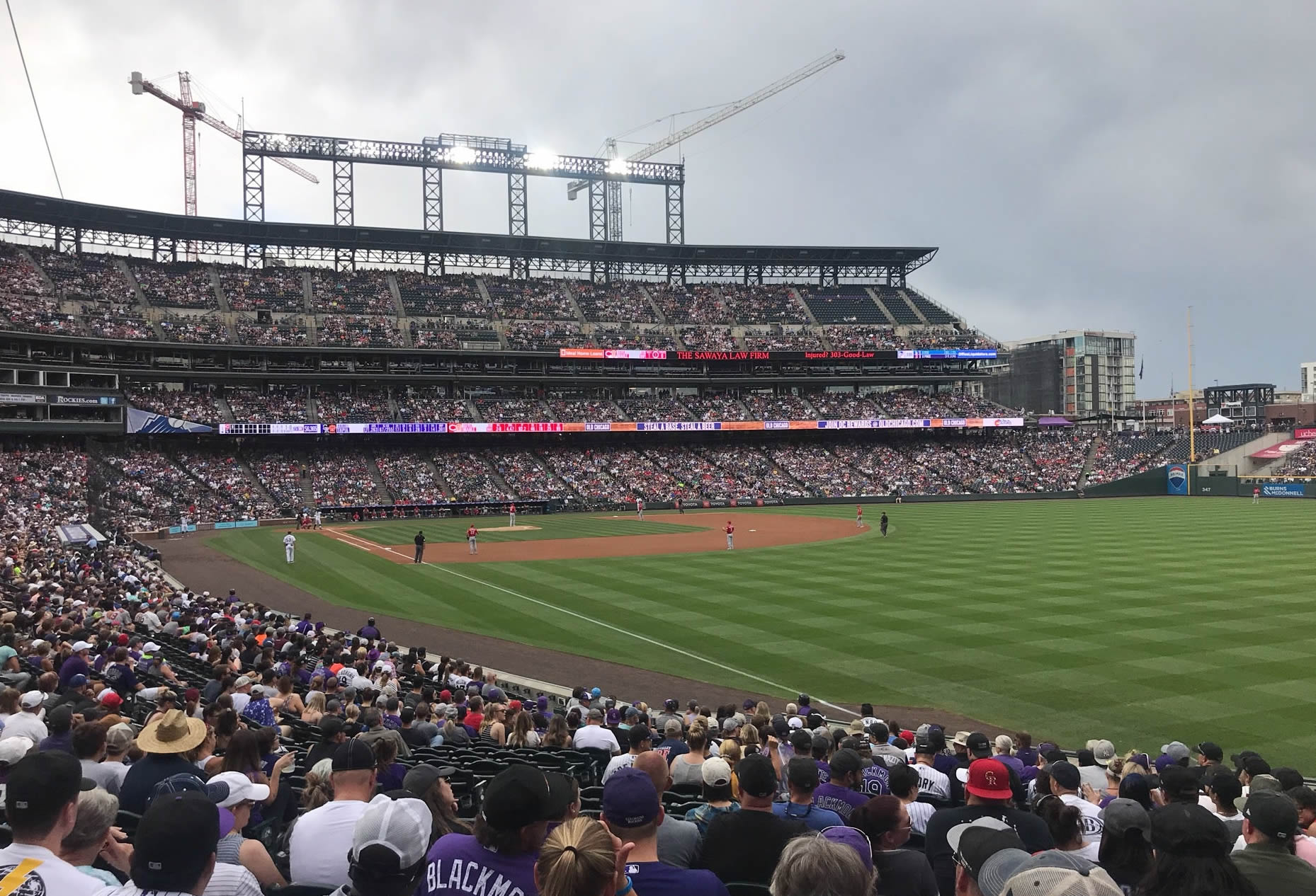 section 111, row 34 seat view  - coors field