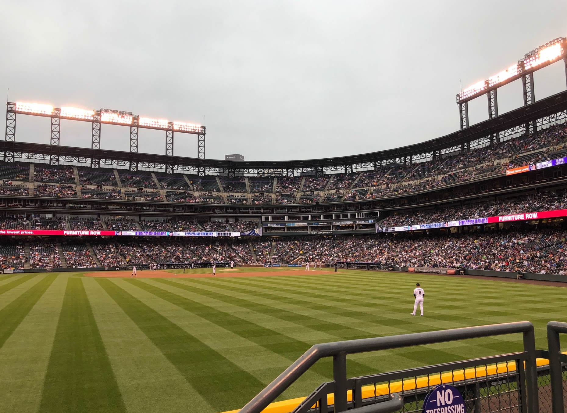 section 155, row 2 seat view  - coors field