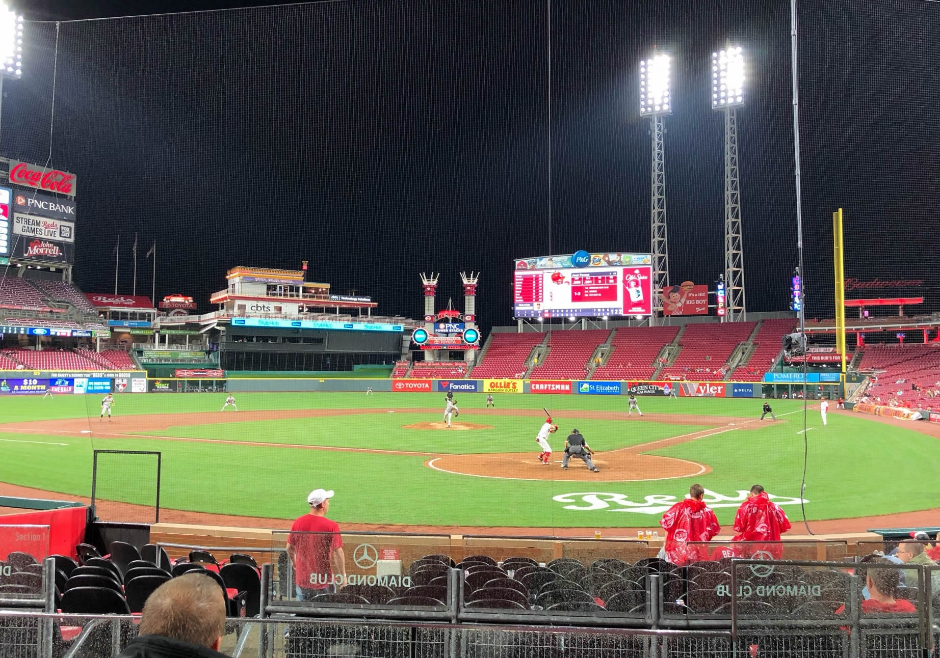 section 22, row c seat view  for baseball - great american ball park