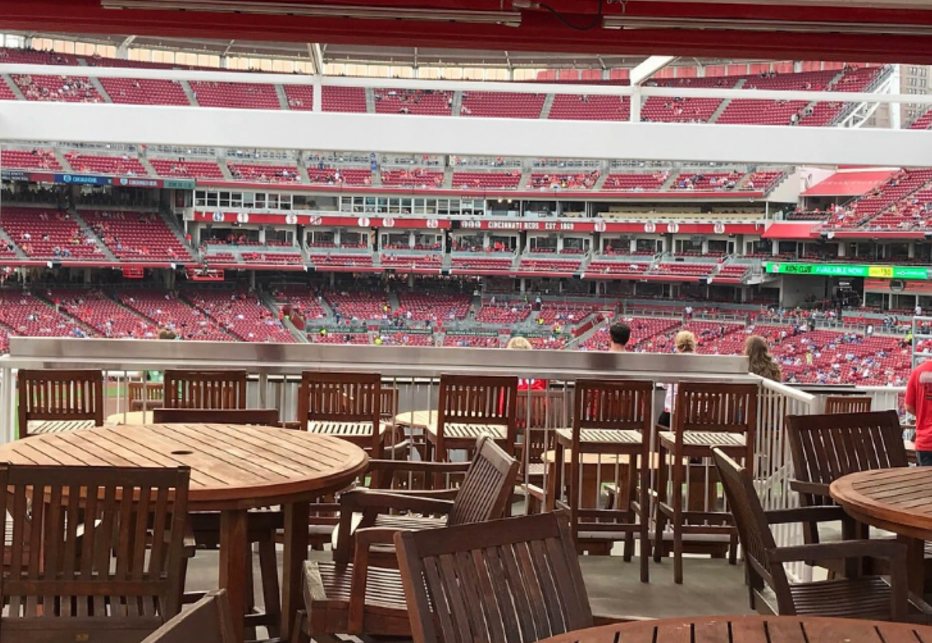 center field patio