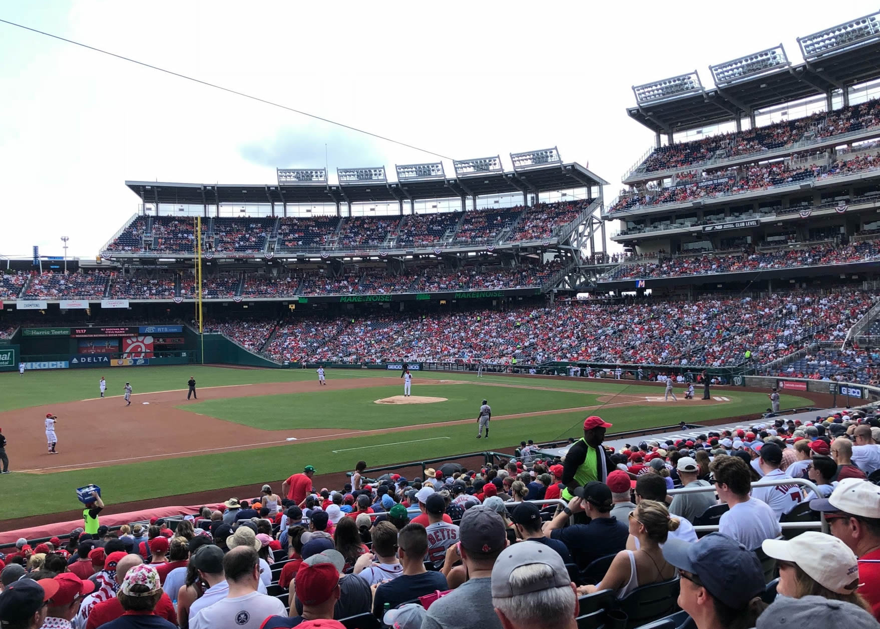 section 114, row n seat view  for baseball - nationals park