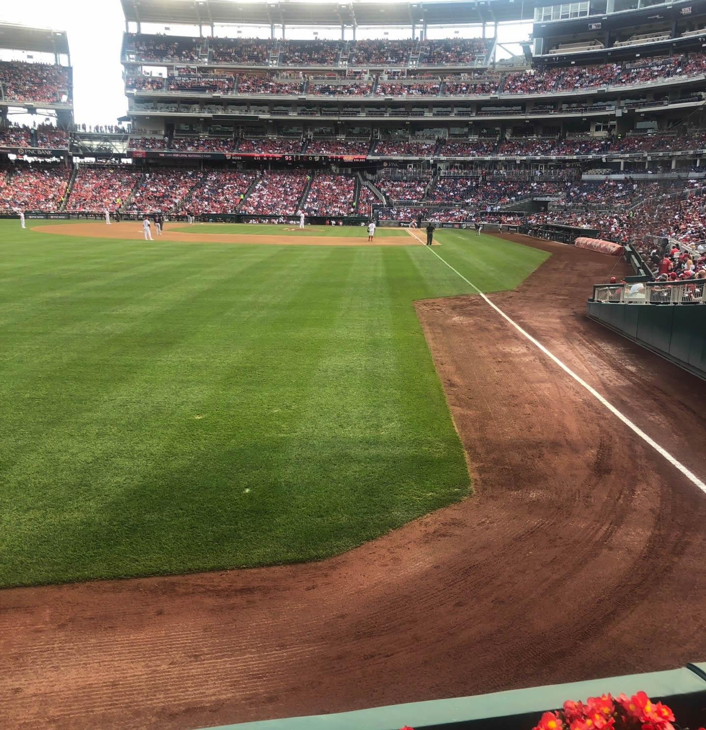 section 106, row a seat view  for baseball - nationals park