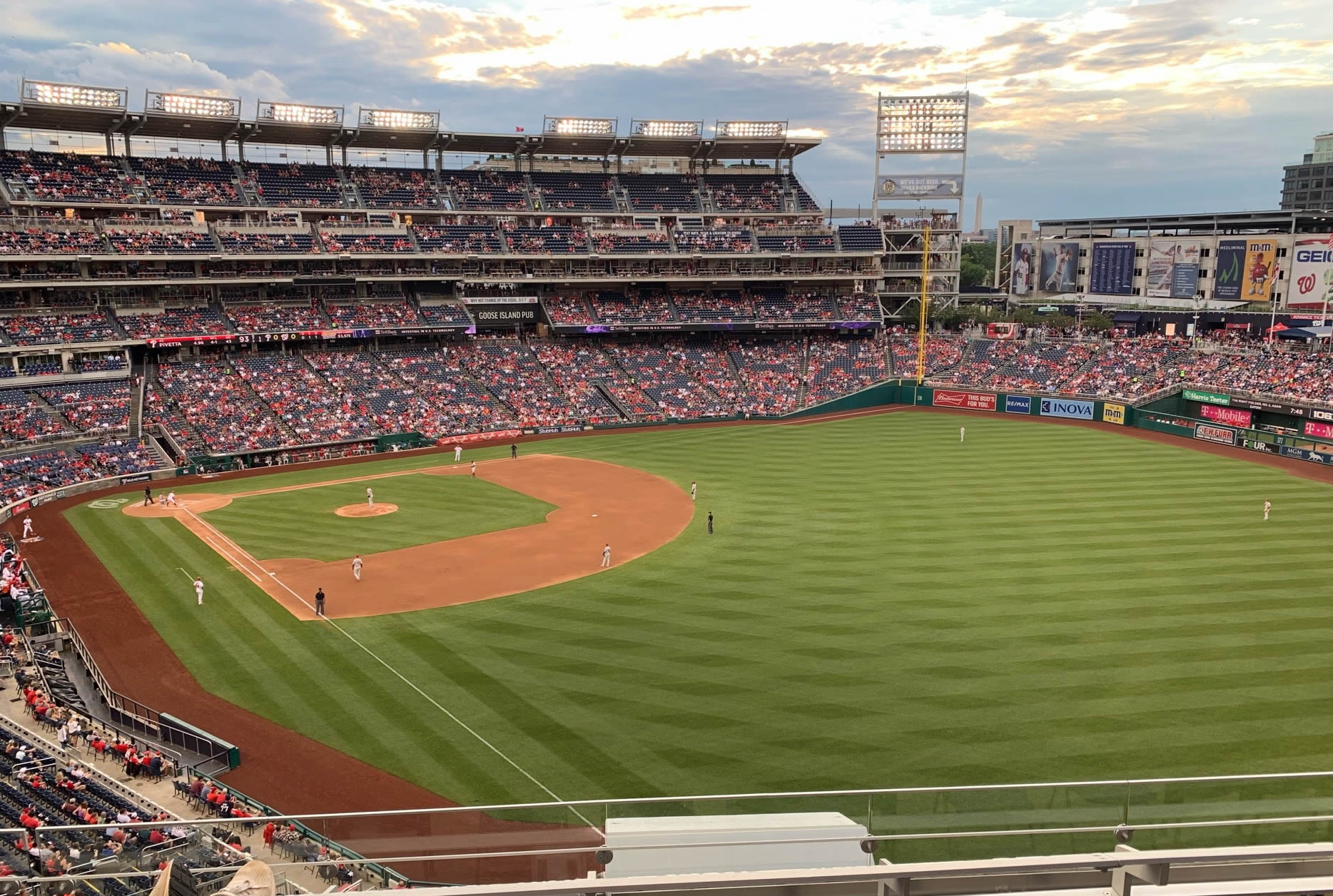 section 230, row g seat view  for baseball - nationals park