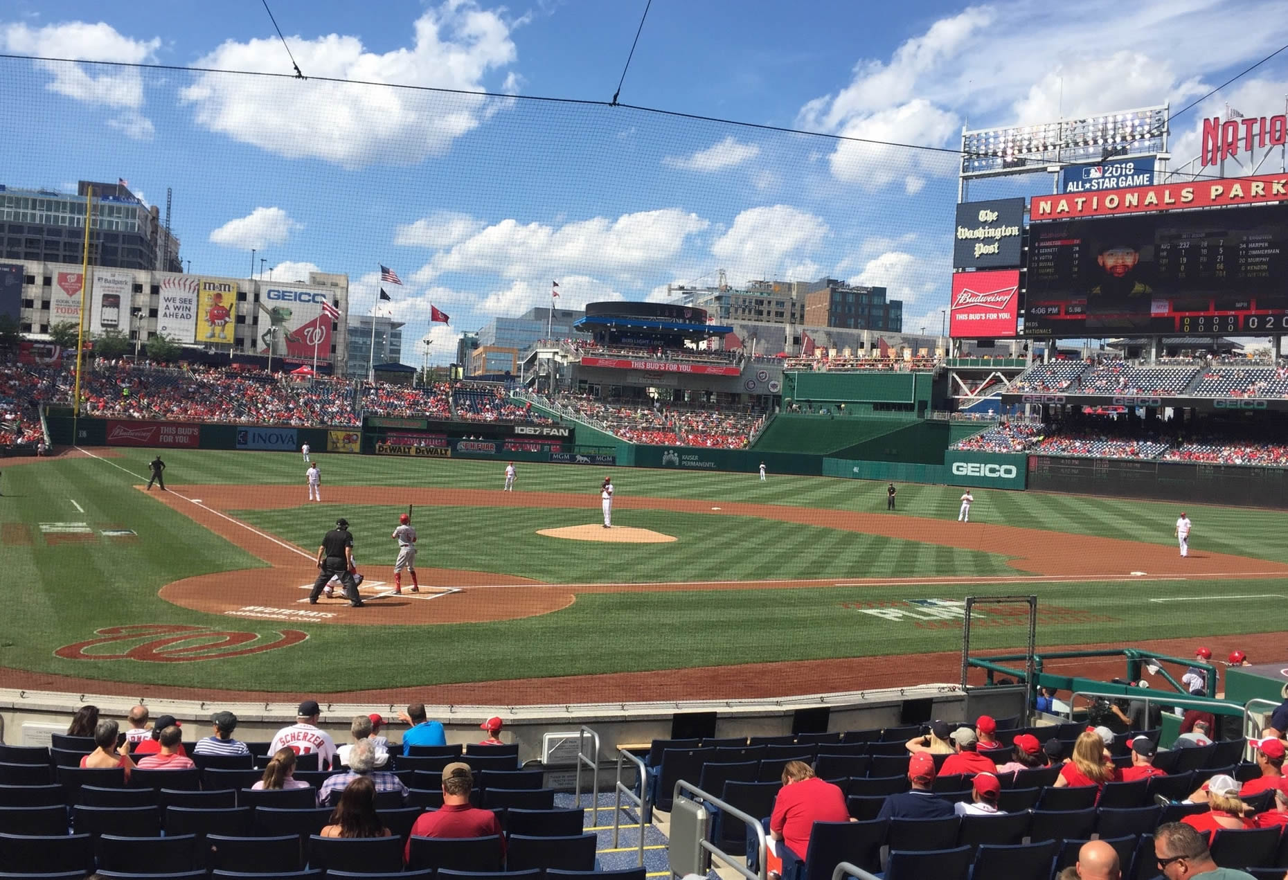 section 124, row e seat view  for baseball - nationals park