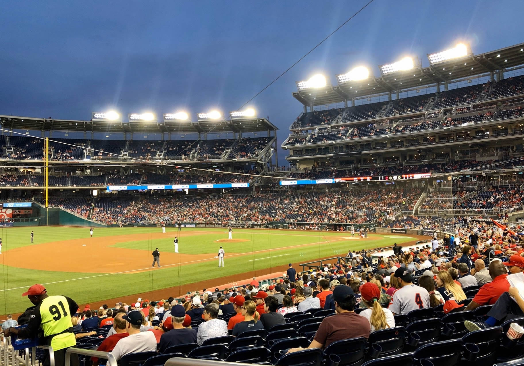 section 112, row r seat view  for baseball - nationals park