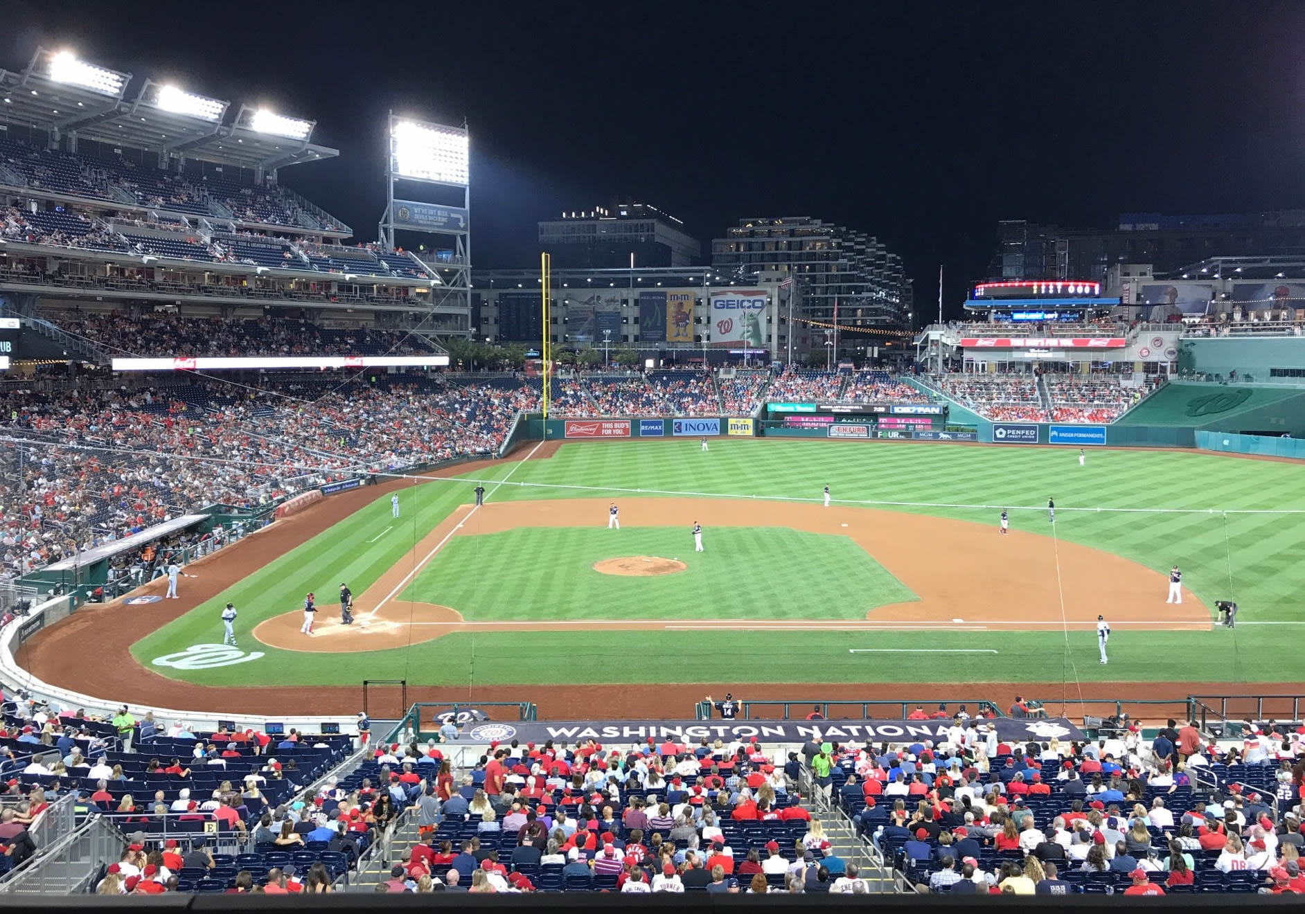 section 218, row a seat view  for baseball - nationals park