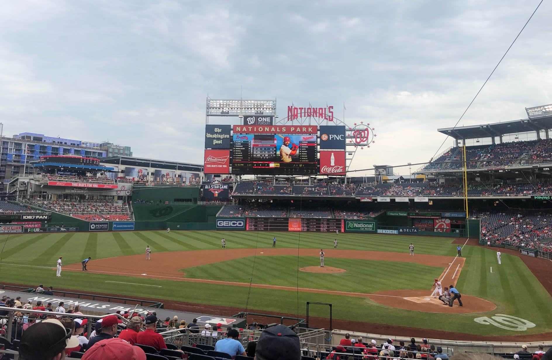 section 120 seat view  for baseball - nationals park