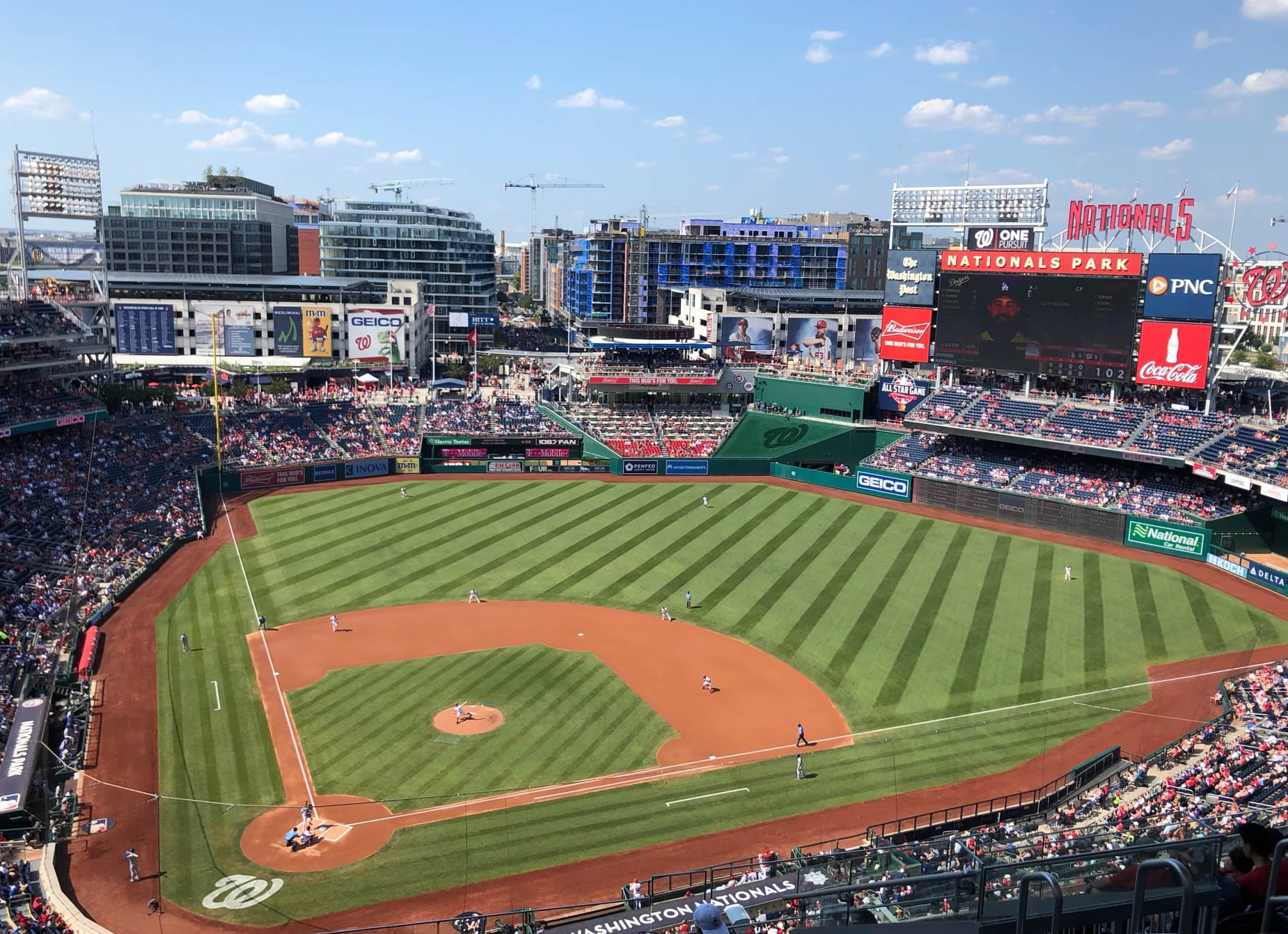 section 416 seat view  for baseball - nationals park