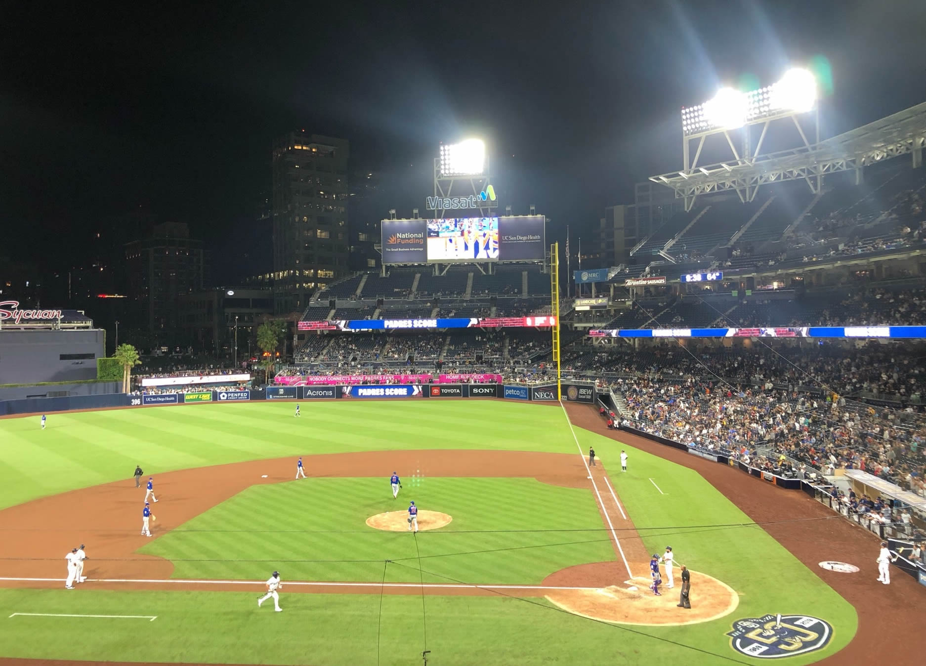 section 206 seat view  for baseball - petco park
