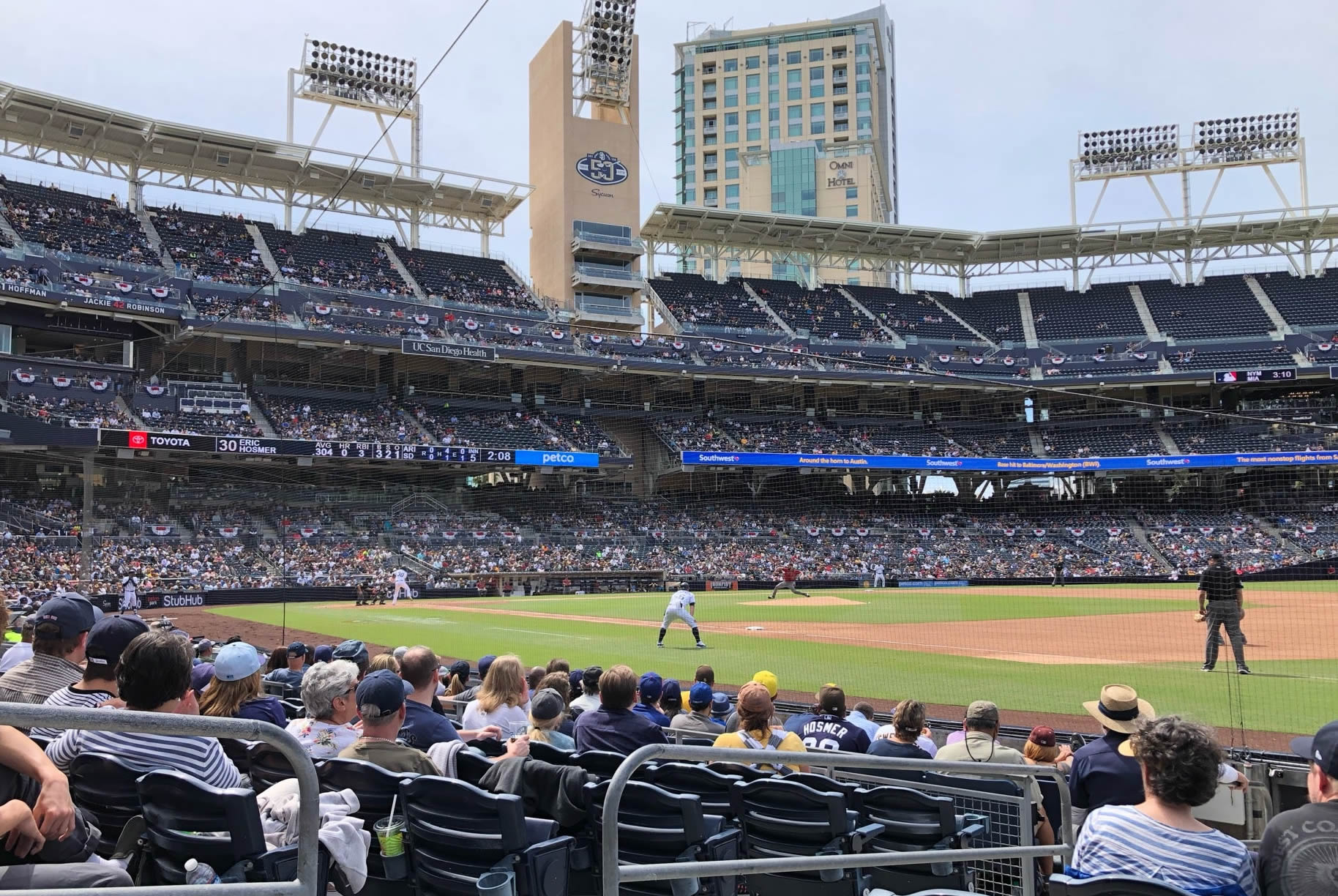 section 115, row 10 seat view  for baseball - petco park