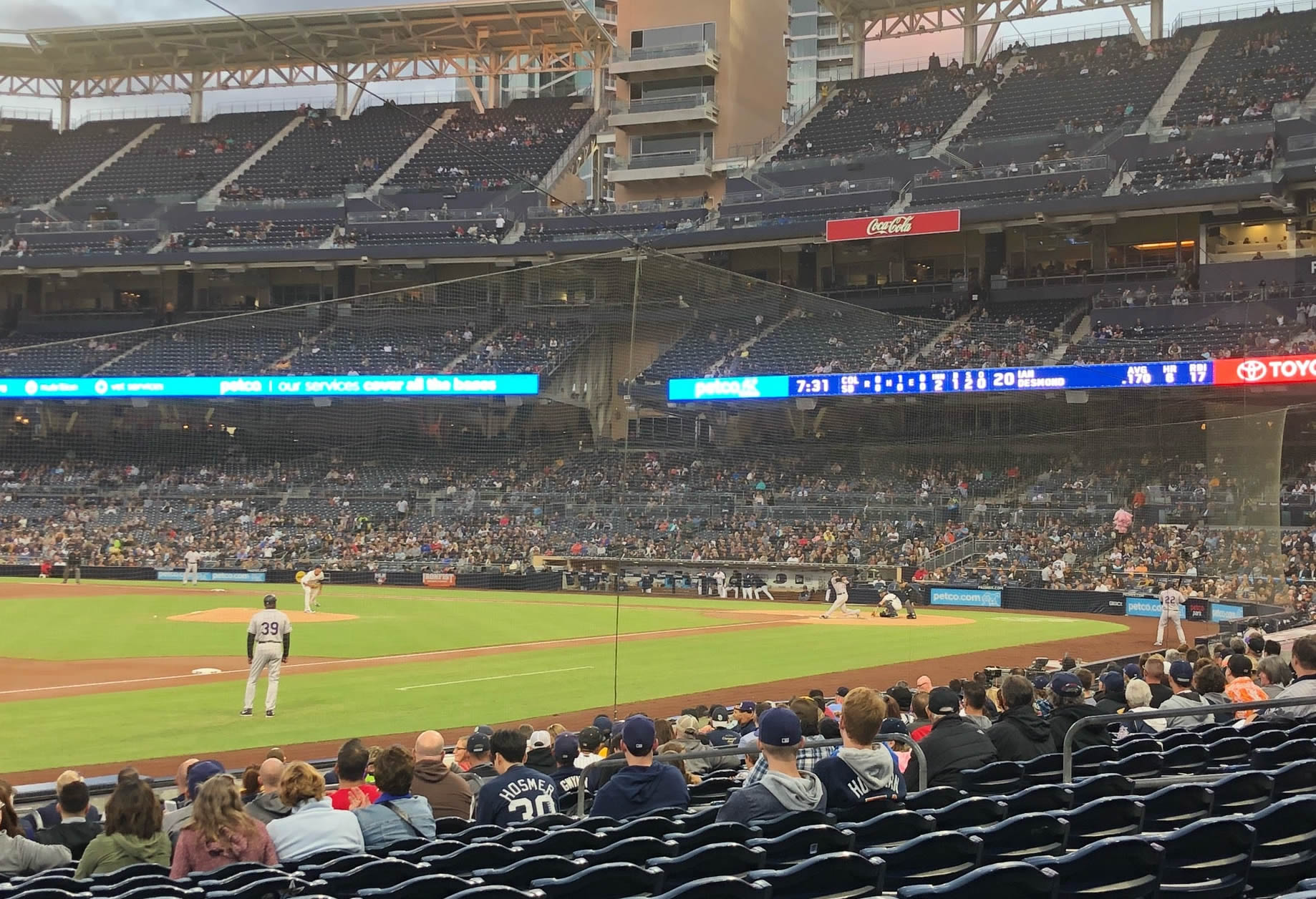 section 114, row 15 seat view  for baseball - petco park