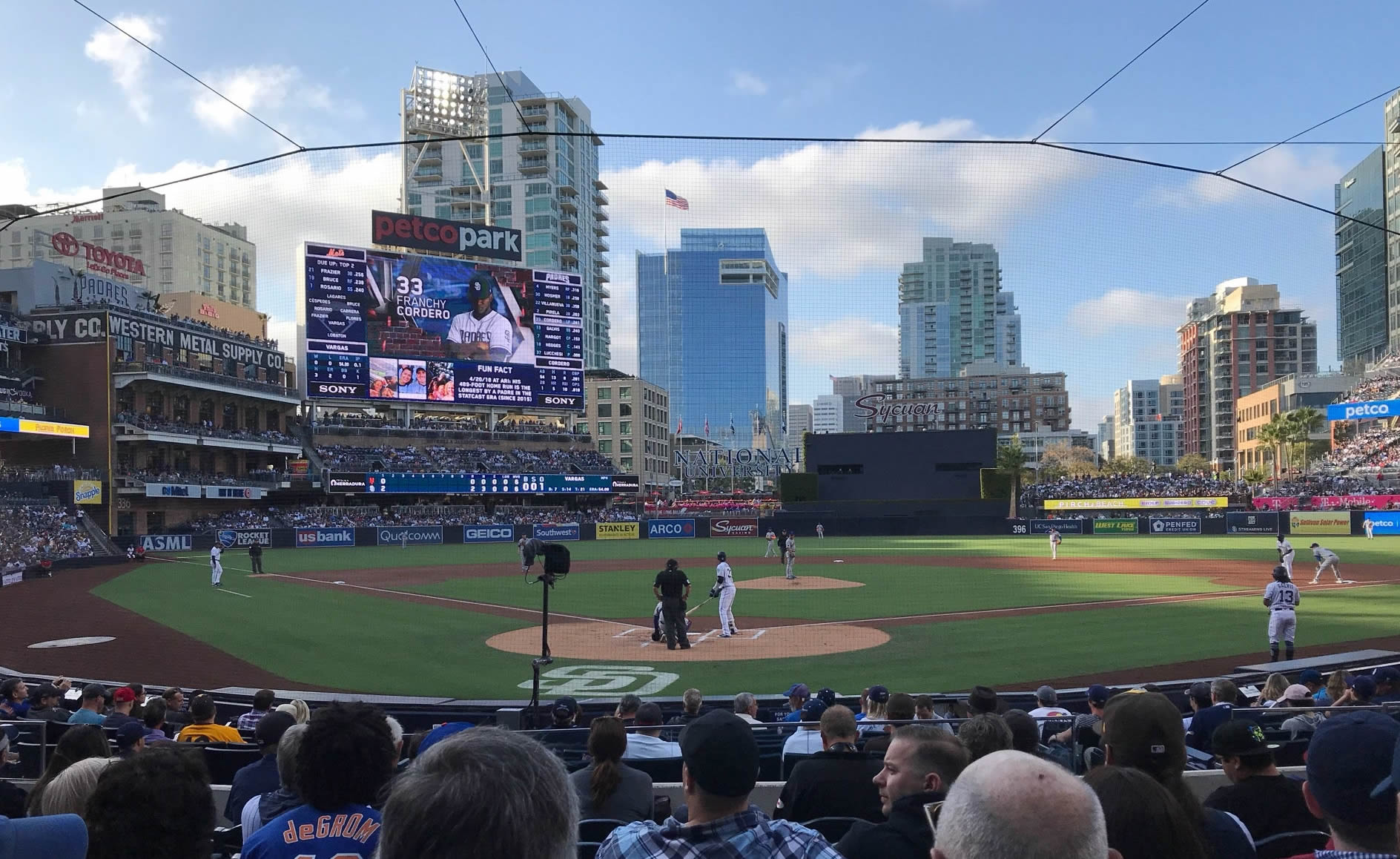 section 101 seat view  for baseball - petco park