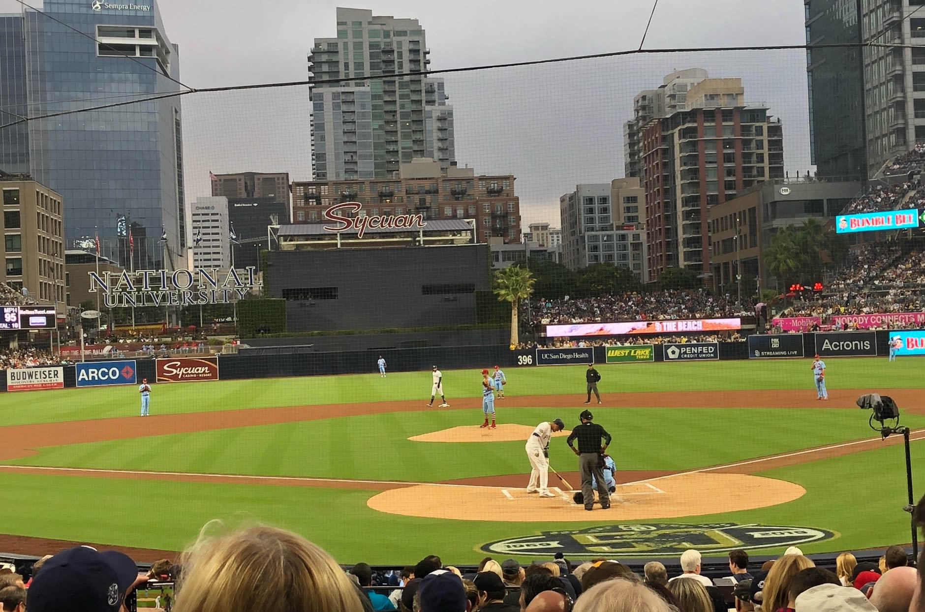 section 102 seat view  for baseball - petco park