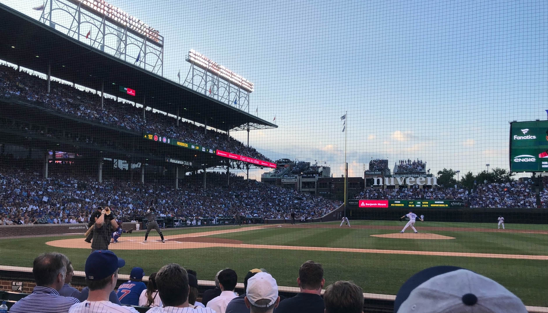 section 22, row 8 seat view  for baseball - wrigley field