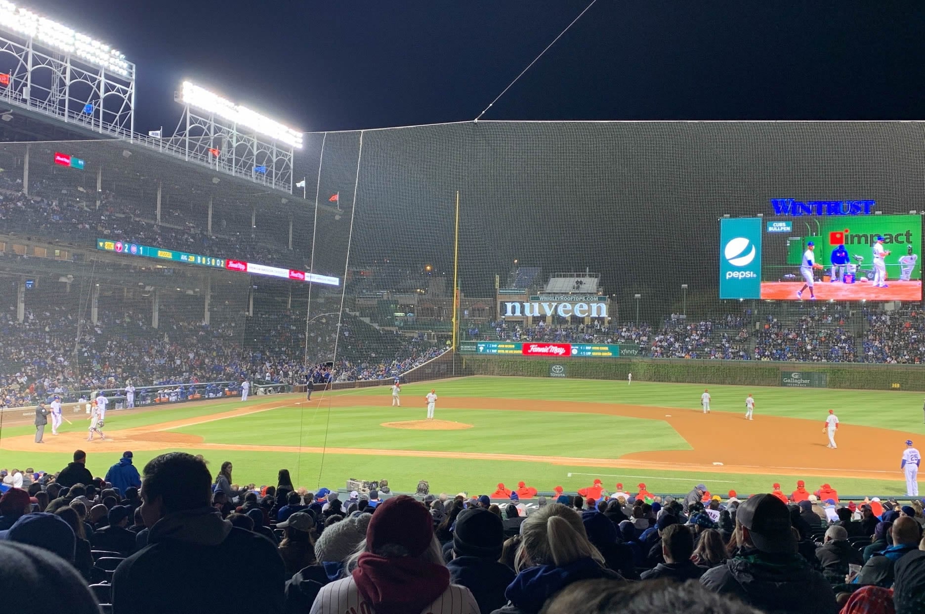 section 124 seat view  for baseball - wrigley field