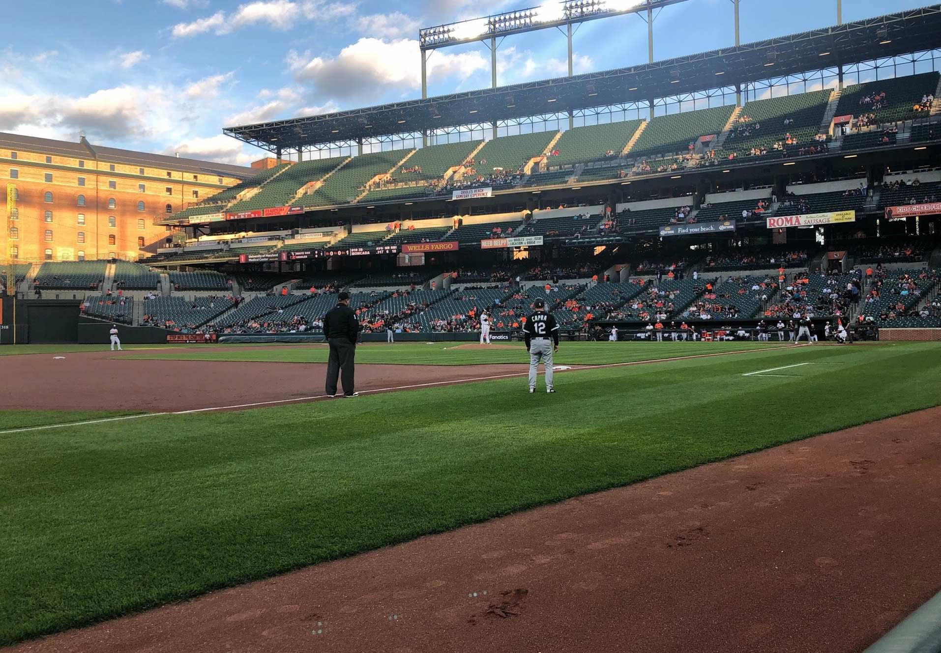 section 60, row 1 seat view  - oriole park