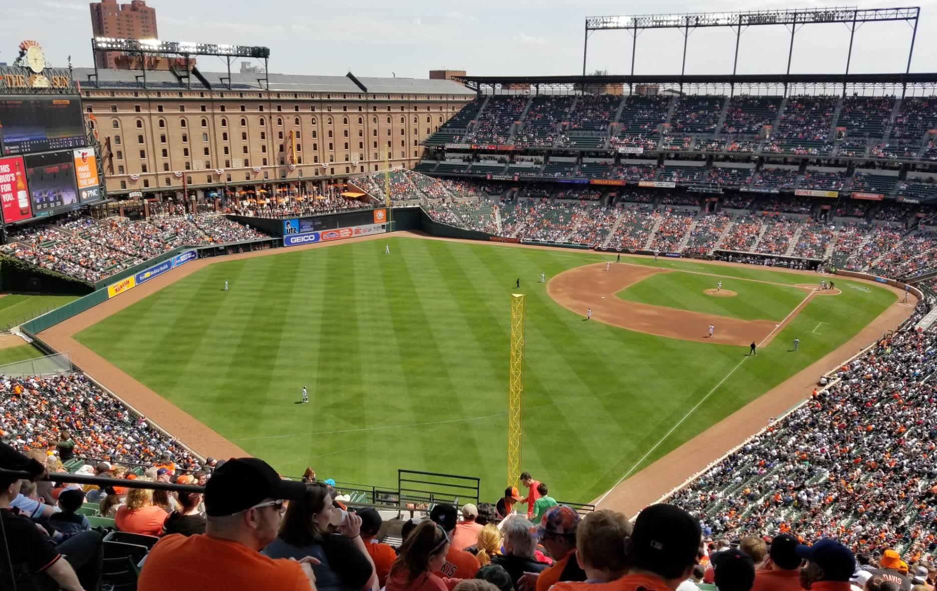 section 376, row 16 seat view  - oriole park