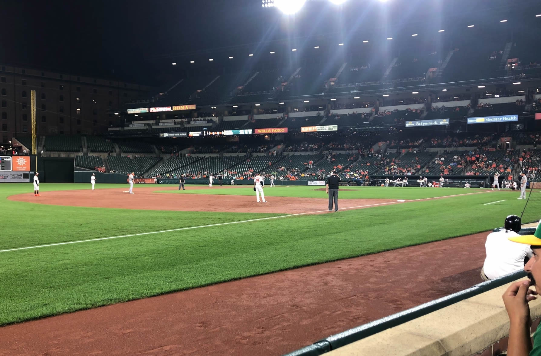 section 62, row 1 seat view  - oriole park