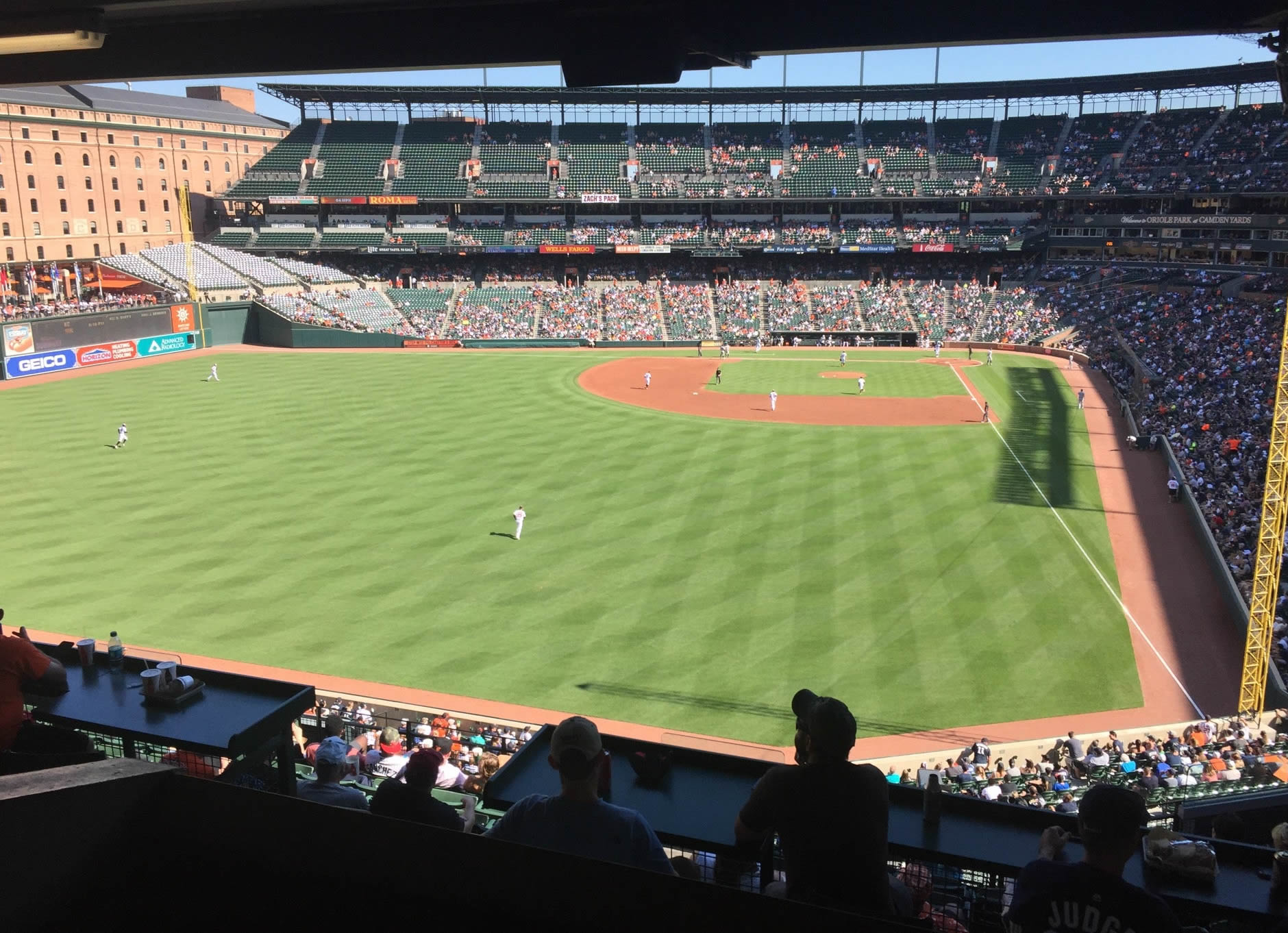 section 284, row tb seat view  - oriole park